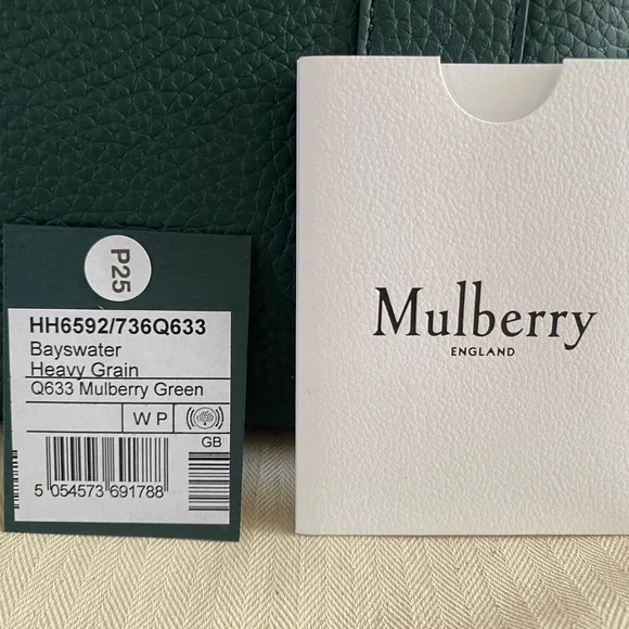 New Mulberry 'Bayswater' in Mulberry Green Leather Tote  - MSRP $1650 - Picture 2 of 10
